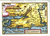 BERTIUS, PETRUS: MAP OF ZADAR AND ŠIBENIK INLAND AREA